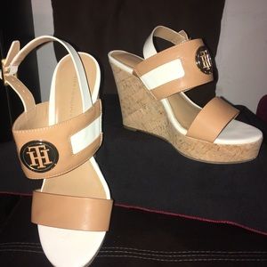 Tommy Hilfiger cork platform sandals